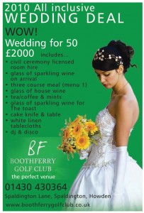 Wedding Offer for 2010